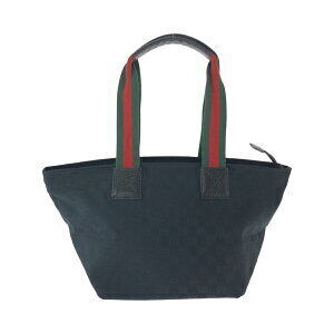 Gucci tote bag Sherry GG black canvas handbag Line